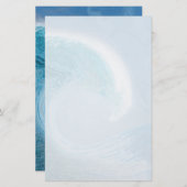 青芸術的波 便箋 (正面/裏面)