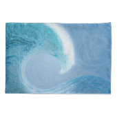 青芸術的波 枕カバー (裏面)