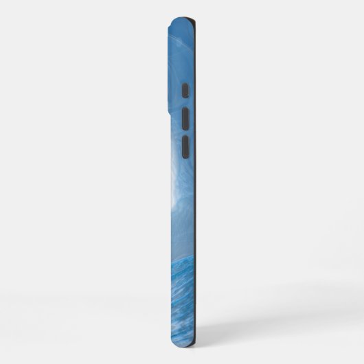 青芸術的波 iPhoneケース (左側面)