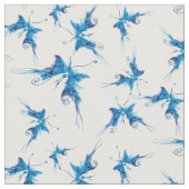 青芸術的蝶 ファブリック (クローズアップ)