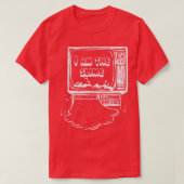 青苔の如き顔擦り切れただ Tシャツ (デザイン正面)