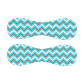 青茶色の白ジグザグ線幾何海波 野球ボール (パネル)