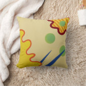 青草抽象芸術枕 クッション (ブランケット)