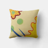 青草抽象芸術枕 クッション (裏面)