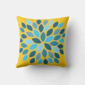 青菊と黄菊フローラ クッション (裏面)