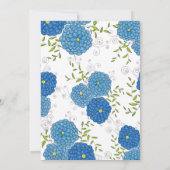 青華美い花と緑の離れブライダルシャワー 招待状 (裏面)