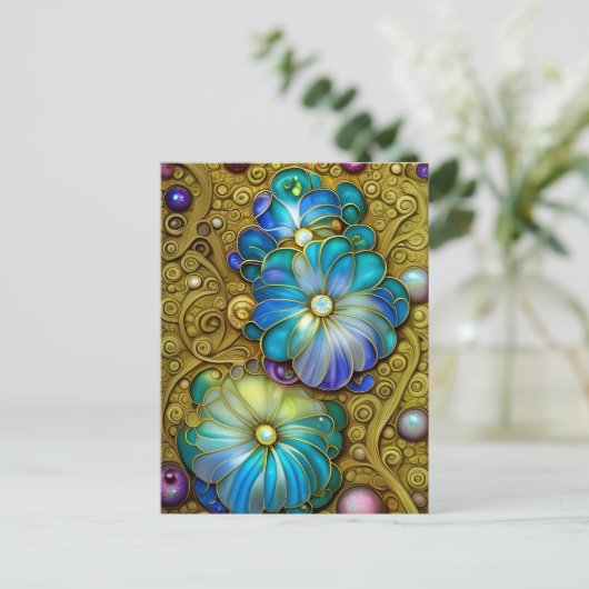 青華美い花 ポストカード (スタンド正面)