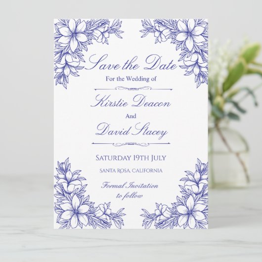 青華美フローラ結婚式招待状 招待状 (スタンド正面)