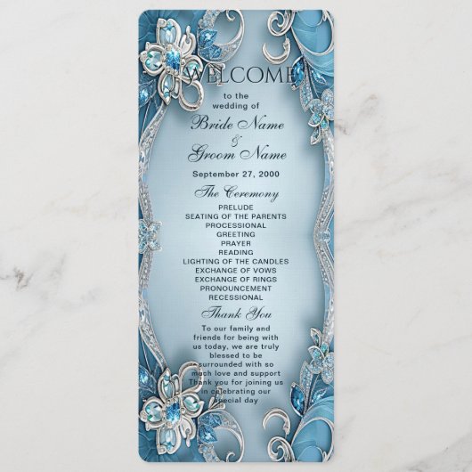 青華美フローラ結婚式 プログラム (正面)