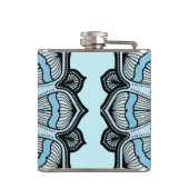 青華美モノグラムマンダラパーソナライズされた フラスク (裏面)