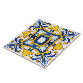 青華美地中海のと黄 タイル (側面)