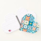 青華美色とオレンジ色のタイル ノートブック (内部)