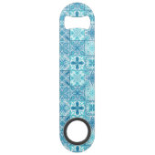 青華美色と白のタイル スピード栓抜き (正面)