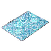 青華美色と白のタイル ノートブック (左側)