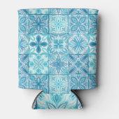 青華美色と白のタイル 缶クーラー (正面)