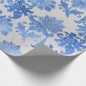 青華美色の花(白) ラッピングペーパー (角)