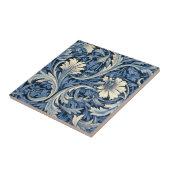 青葉と白葉のパターン タイル (側面)