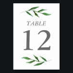 青葉色エレガント表番号カード テーブルナンバー<br><div class="desc">これらのスタイリッシュとテーエレガントブル番号カードは美しい手の色の葉を特徴とする。個々の番号をカスタマイズし、ショッピング・カートに個別に追加する。このデザインの中の他の作品は私たちの店を参照！</div>