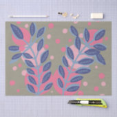 青葉色ドット 薄葉紙 (クラフト)