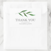 青葉色水エレガント色お願い 長方形シール (バッグ)