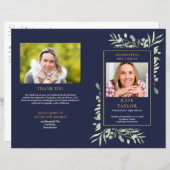 青葉葬儀プログラム (正面/裏面)