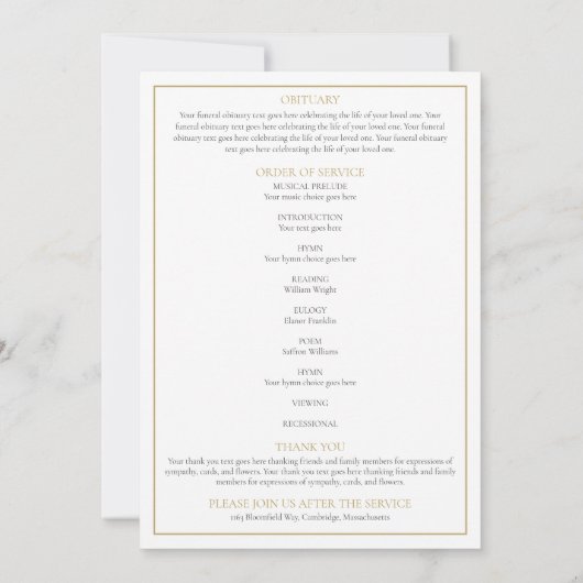 青葉葬祭制度 招待状 (裏面)