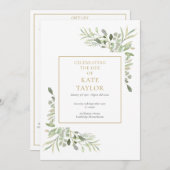 青葉葬祭制度 招待状 (正面/裏面)