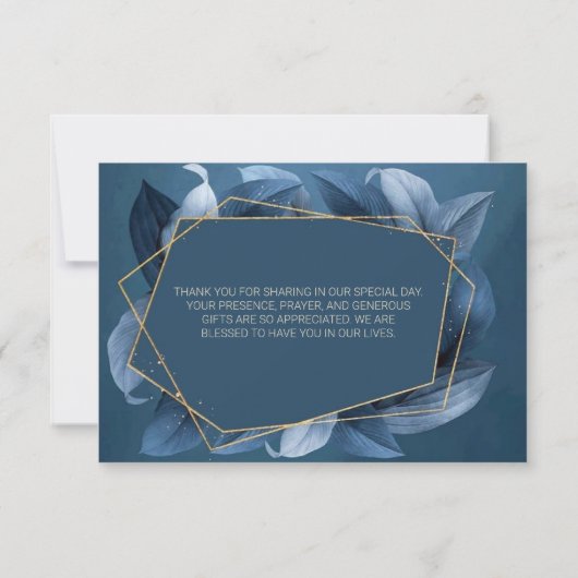 青葉金ゴールドフレ結婚ームのサンキューカード サンキューカード (裏面)