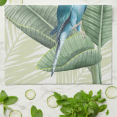 青葉鳥のヤシ キッチンタオル (折り畳み)