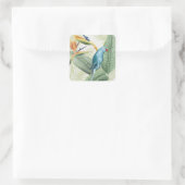 青葉鳥のヤシ スクエアシール (バッグ)