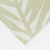 青葉鳥のヤシ フリースブランケット (角)