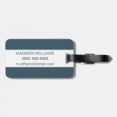 青葉鳥のヤシ ラゲッジタグ (裏面横)