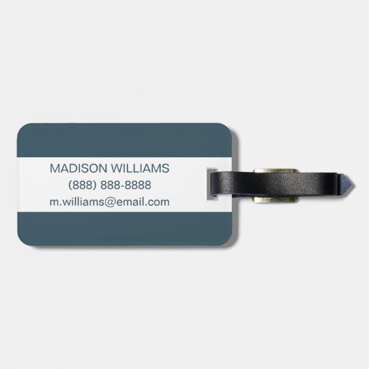 青葉鳥のヤシ ラゲッジタグ (裏面横)