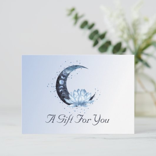 青蓮の花ムーンビジネス商品券 (スタンド正面)