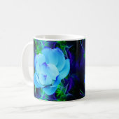 青蓮の花及びその意味 コーヒーマグカップ (正面左)
