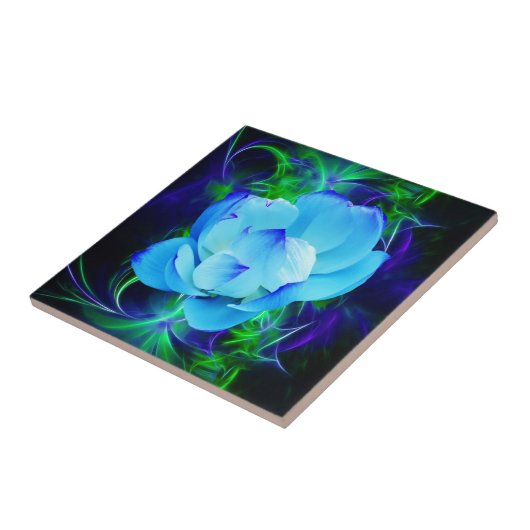 青蓮の花及びその意味 タイル (側面)