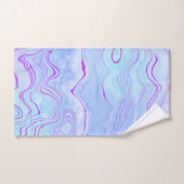 青薄紫大理石浴用タオルセット バスタオルセット (ハンドタオル)