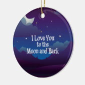 青藍の月と背中を愛 セラミックオーナメント (左)