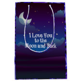 青藍の月と背中を愛 ミディアムペーパーバッグ (正面)