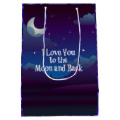 青藍の月と背中を愛 ミディアムペーパーバッグ (裏面)