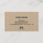 青蘭花ミニ名刺 名刺 (裏面)