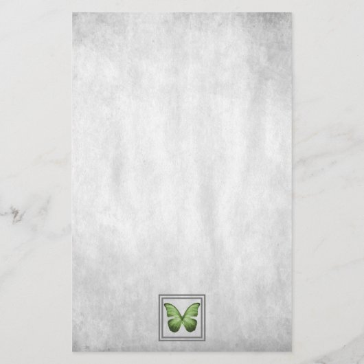 青蝶パーソナライズされた文具 便箋 (裏面)