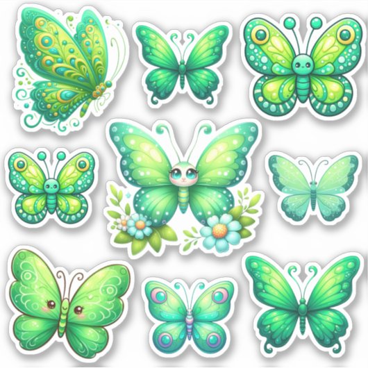 青蝶鮮やか一包 シール (正面)