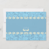 青装飾宗教招待状 招待状 (裏面)