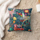 青装飾用クッションの美しいラマ クッション (ブランケット)