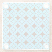 青褐色の七宝 ガラスコースター (裏面)