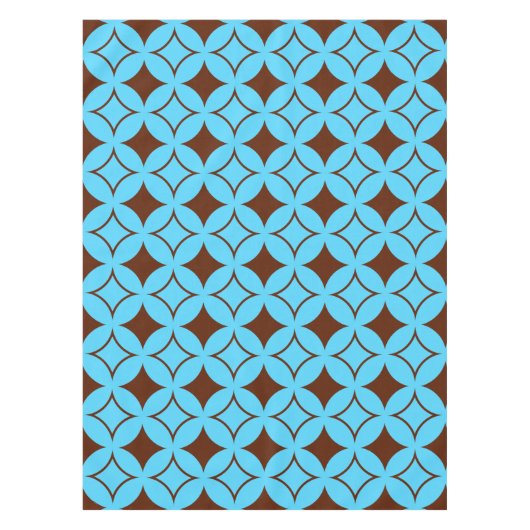 青褐色の七宝 テーブルクロス (正面)