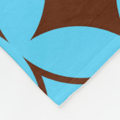 青褐色の七宝 フリースブランケット (角)