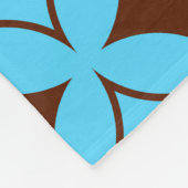 青褐色の七宝 フリースブランケット (角)