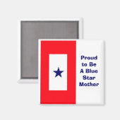 青誇りを持った星の母磁石である マグネット (正面/裏面)